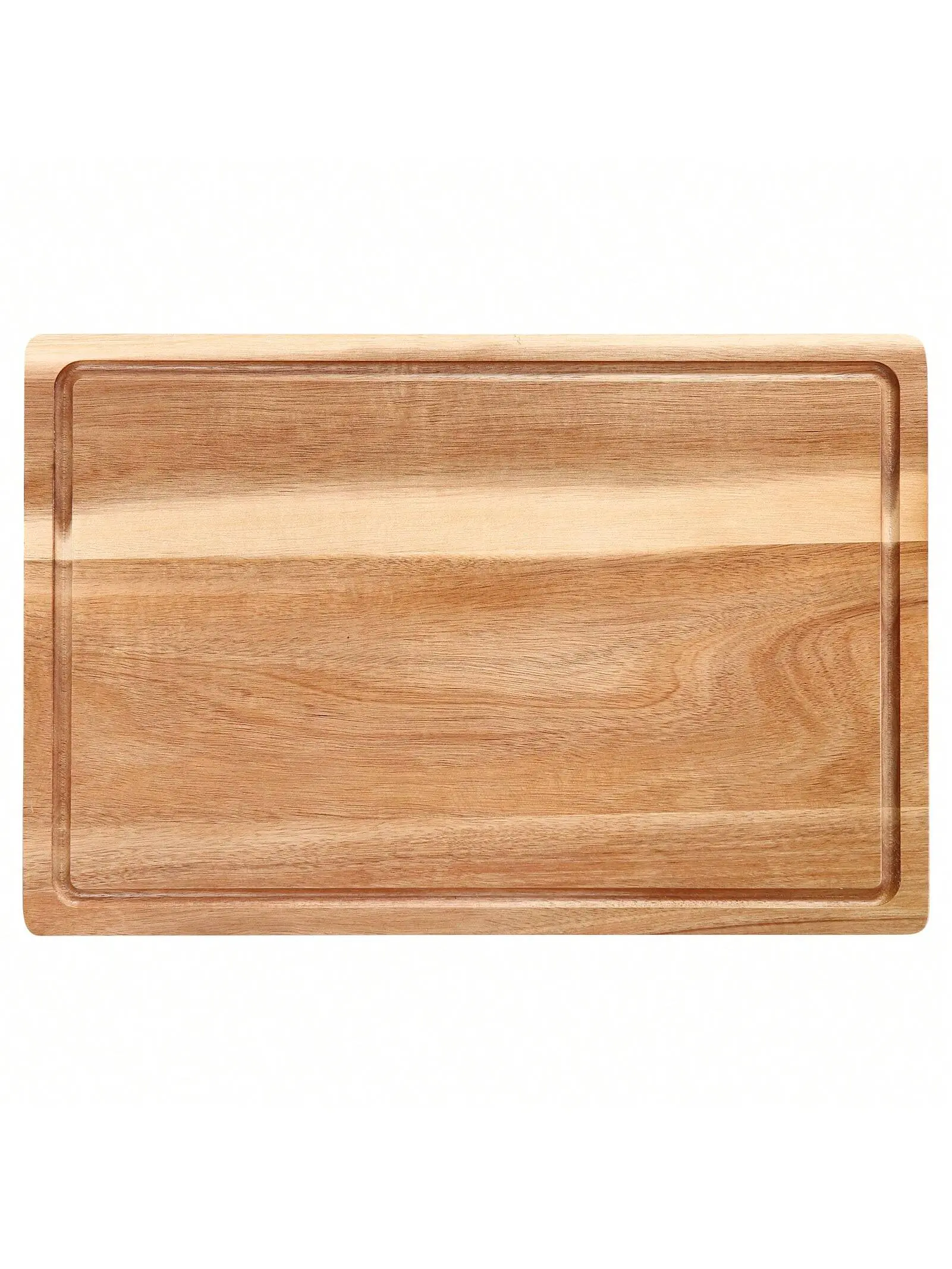 Gaomon 18in Solid Wood Chopping Board - Sturdy, Thick, Reversible Acacia Rectangle Board with Juice Groove, Natural Look, Durable for Home Cooks' Slicing, Cutting Kitchen Tasks