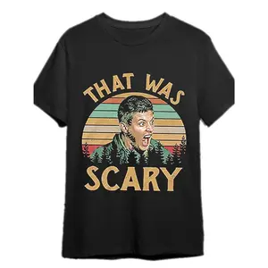 Supernatural Dean Winchester Vintage Scary Graphic Short Sleeve T Shirt for Men Made in USA