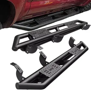 YITAMOTOR 6" Running Boards Replacement for 2007-2021 Toyota Tundra Double Cab(2 Half-Size Rear Doors), Textured Black Side Step Nerf Bars