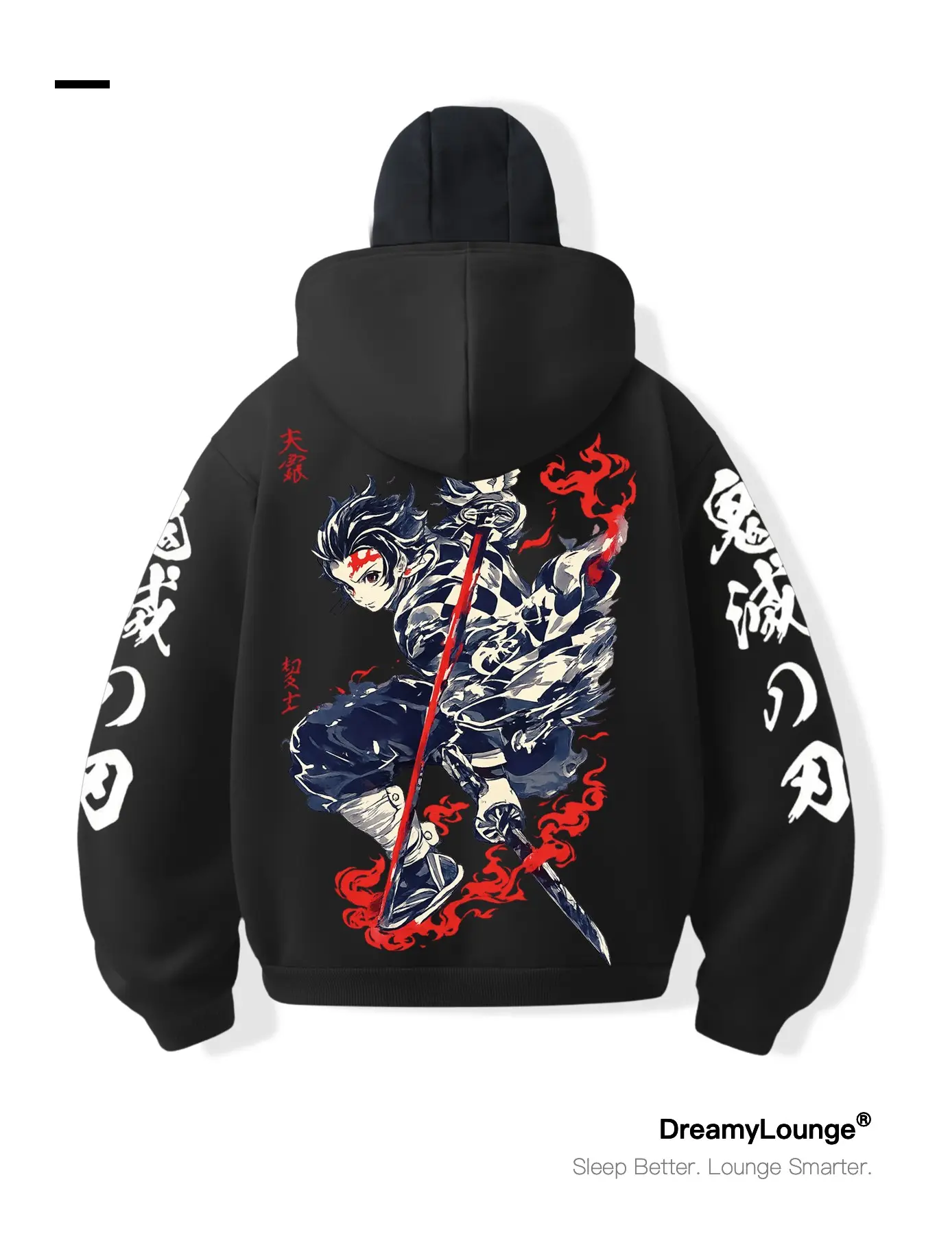 Demon Slayer Tanjiro Kamado Cosplay Full Color Hoodie, Long Sleeve, Loose Fit Graphic Print, Home Wear Casual Fitted Sweatshirt, Daily Wear Comfortable Clothing