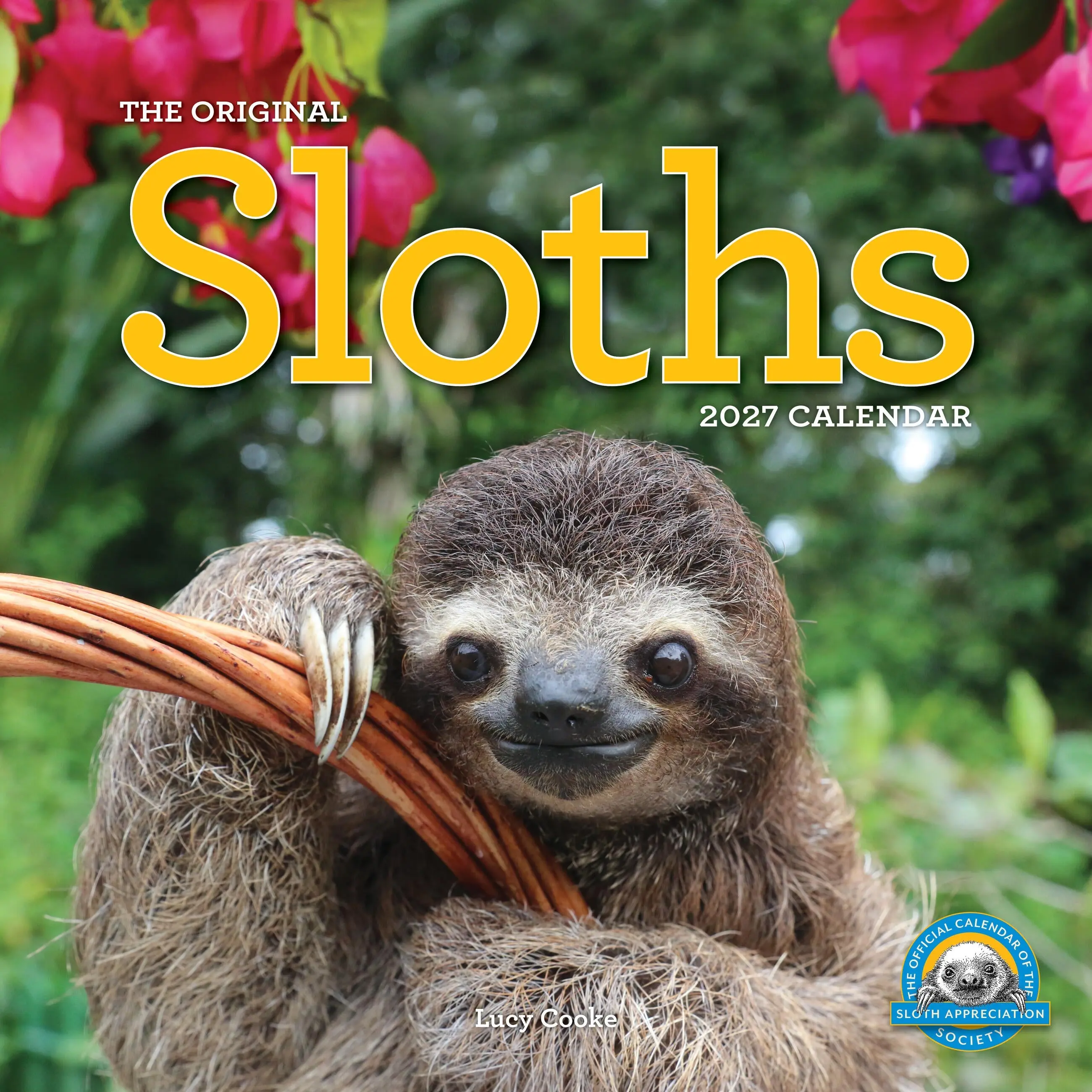 Original Sloths Wall Calendar 2027 by Lucy Cooke, Pink Tree Frog Productions, LLC, Workman Calendars