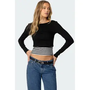 Shania Layered Striped Top