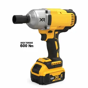Impact Wrench 1/2" Inch High Torque WithHog RingAnvil 20V Brushless Cordless WrenchPower Tools DCF900 outdoorfun