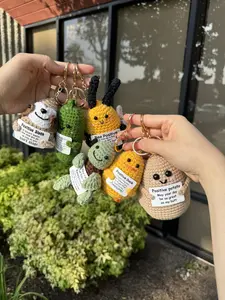 Emotional Support Plushie Keychain! Positive Potato, Turtle, Duck, Sloth, Bee, Pickle