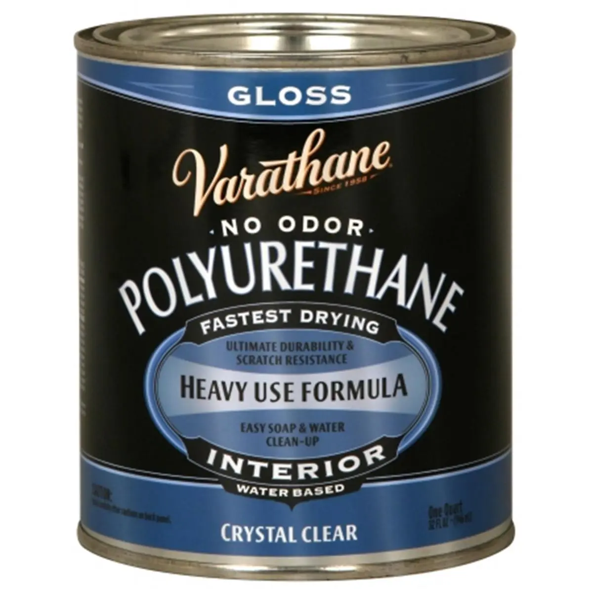212 MAIN Rustoleum 200041H 1 Qt Water-Based Diamond Polyurethane - Gloss Finish, Tough Coating for Indoor Wood, Automotive & Motorcycle Paint Protection (Boasts Durability)