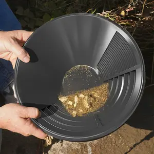 13.8 Inch Gold Panning Pan, Easy-To-Use Mining Tool for Prospecting and Exploration, Ideal for Gold Panning