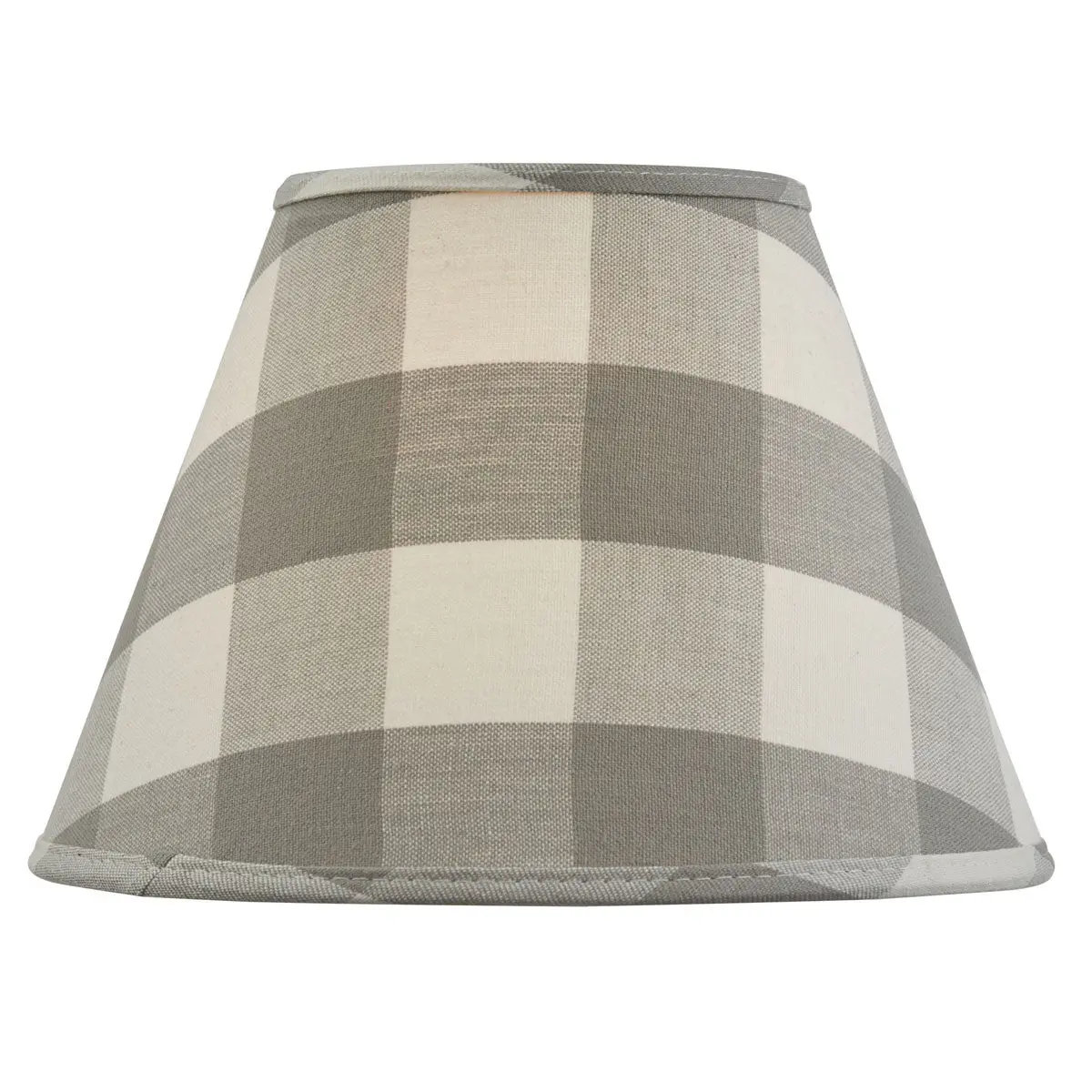 Buffalo Grey and Antique White Check Lamp Shade