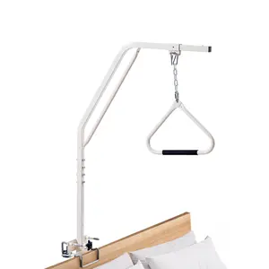 VEVOR Trapeze Bar for Bed Mobility, Medical Bed Trapeze with Clamps & Metal Chain, 250LBS Weight Capacity Bed Pull Up Assist for Elderly & Disabled, Ideal for Home Care, Hospitals, Nursing Homes