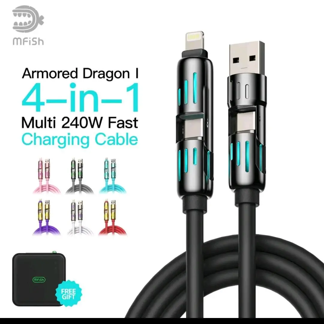 mfish Universal Charging & Data Cable for Smartphone, Cellphone, Mobile & Other Electronic Devices Dual Smart GaN Travel Charger 4-in-1 Multi USB Plug Adapter Car Retractable Starlight Fast Wireless Station 3-in-1 self-eject charger