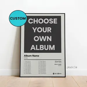Personalized Album Cover Print - Custom Album Cover - Custom Album Poster - Custom Music Print - Album Cover Poster - Choose Your Album decor wall decoration artistic