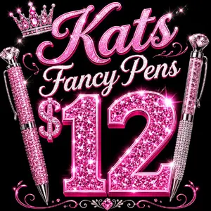 LIVE CLAIM ONLY - Kat's Character & Bling Mini Pen - Picture shown is for reference only - Sold separately