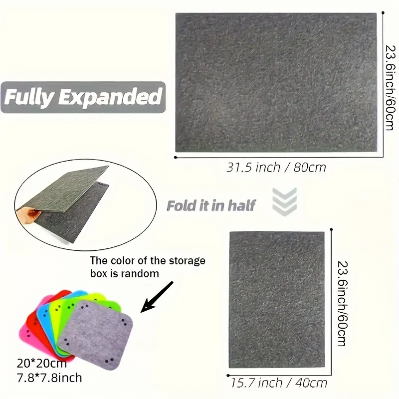 Featuring a separate storage compartment puzzle board, it contains 6 storage compartments that can hold 1000 DIY puzzle pieces; A portable puzzle board made of felt material, puzzle gift, creative game, modular design, multifunctional features, suitable f