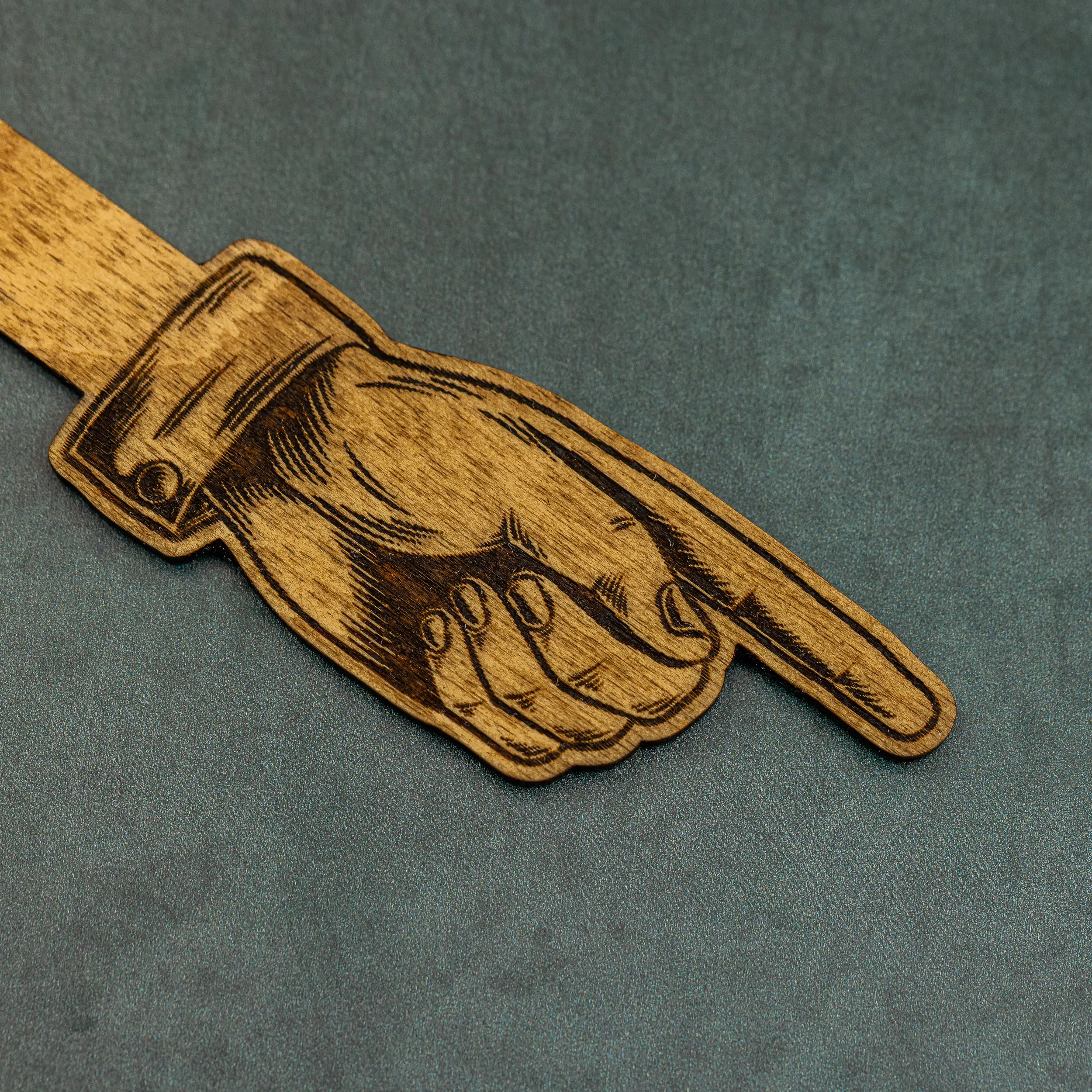 Mini Hand Pointer - Wooden Funny Hand Pointing Tool - For TikTok Creators, Teachers, and other Pranksters