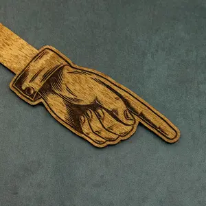 Mini Hand Pointer - Wooden Funny Hand Pointing Tool - For TikTok Creators, Teachers, and other Pranksters