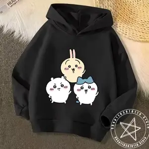 Chiikawa Usagi Hoodie  Cute Cartoon Graphic Pullover | Warm Long Sleeve Unisex Streetwear for Teenagers | Cozy Autumn & Winter Outfit | Perfect Christmas Gift