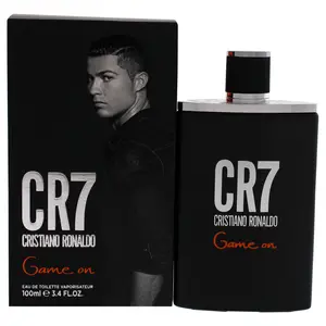 CR7 Game On Cristiano Ronaldo - Eau De Toilette Cologne Scent for Men - With Papaya, Ice, Cedar, and Cashmere Wood - From Cristiano Ronaldo's Original Men's Fragrance Collection - 3.4 oz