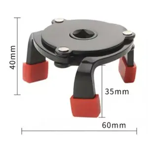 One-way Three-claw Ball Head Remover Tool for Oil Filter Change Compact Functional Oil Pan Drain Plug Removal Wrench 40mm x 35mm x 60mm llave de torque