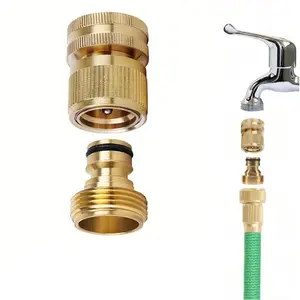 Garden Hose Tap Connector, Garden Hose Metal, 1 Set Garden Universal Tap Connector, Watering & Irrigation Supplies for Garden