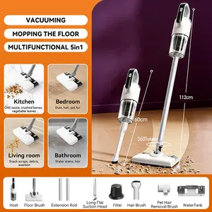 Cordless Vacuum Cleaner  30Mins Vacuum Mop Combo Lightweight Rechargable Stick Vacuum for Home Hardwood Floor Pet Hair Carpet Deep Cleans Washes