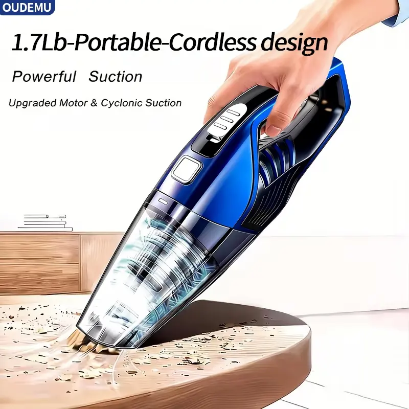 Cool Blue Wireless Vac For Car Home Office