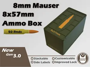 Ammo Box 8x57mm / 8mm Mauer / 7.92x57mm 50 Rounds
