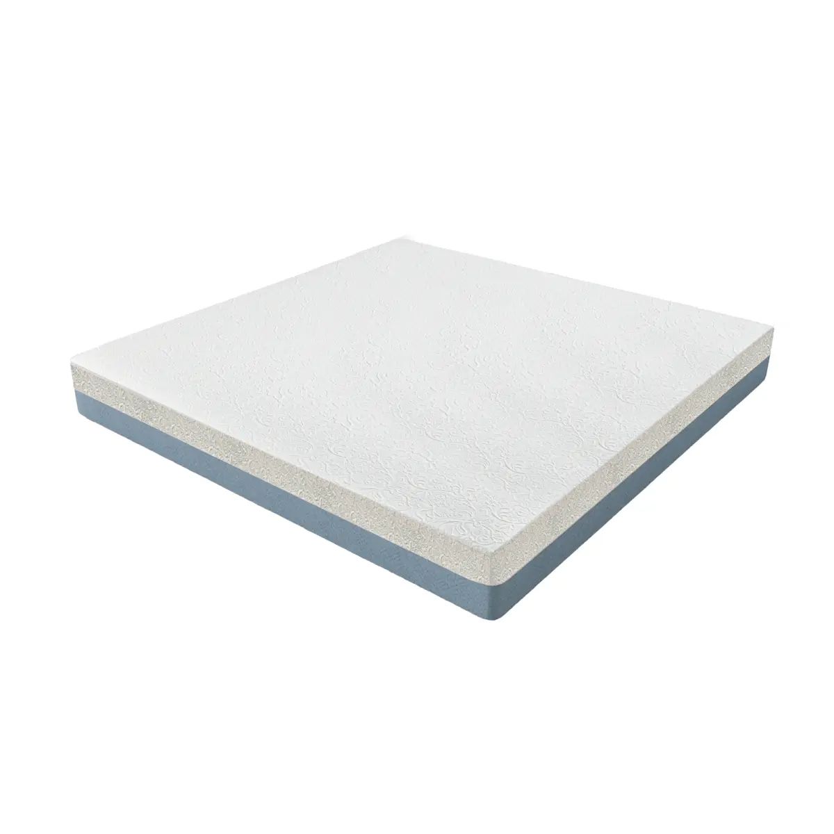 【LYZUNO】10-Inch King Mattress – Made in Japan Copper-Infused, Double-Perforated, 7-Zone, Adjustable Bed-Friendly, Blue-White Cover