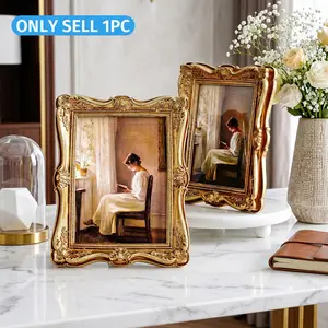 European Vintage Baroque Frame, Frame Design, Resin Material, Modern Style, Desktop Photo Display, Home Decor Gift, Bedroom, Study, Dressing Table