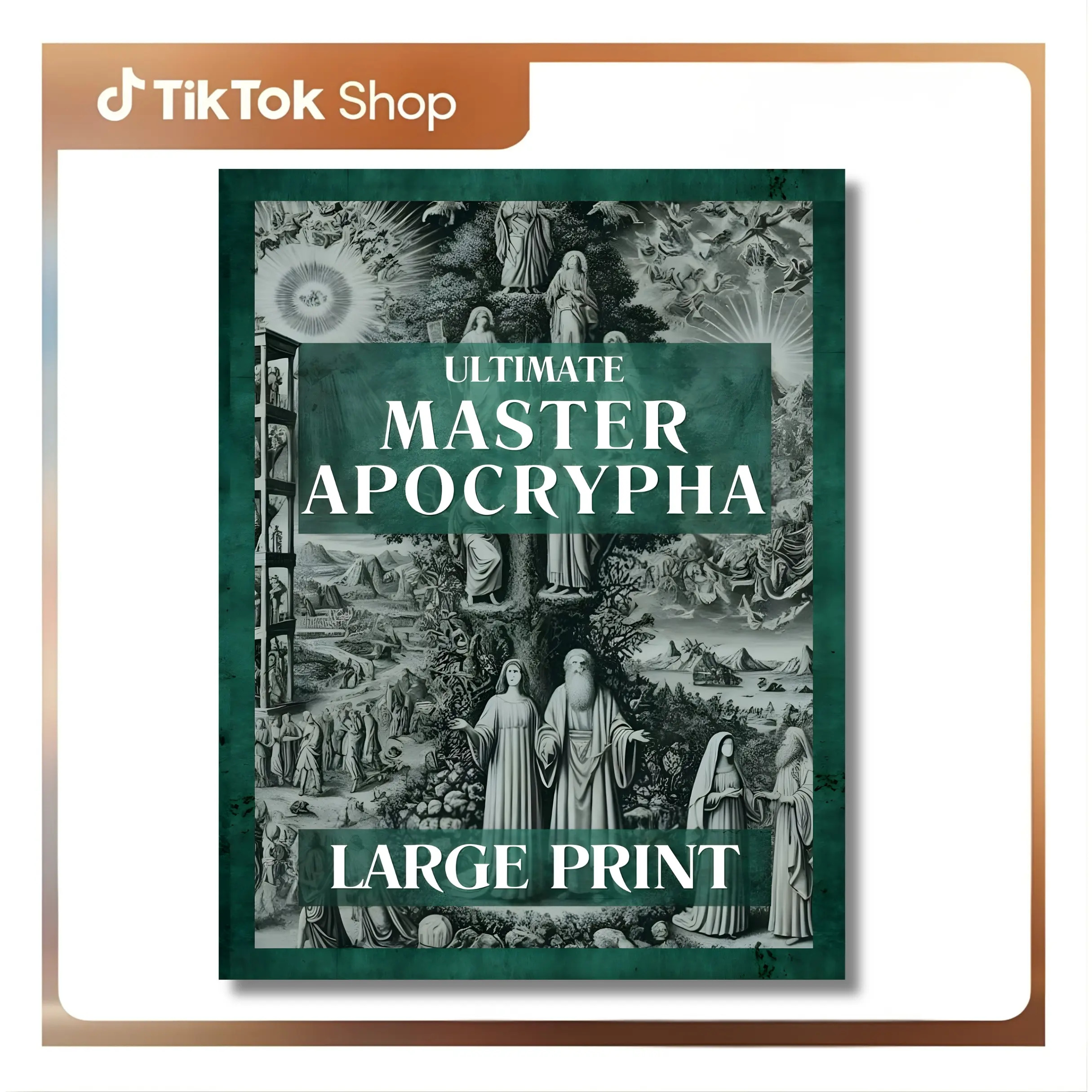 Large Print English Book of Lost Biblical Enoch - Complete Collection, Handy Size, Christian Religious Study Resource with Acts of Apostles, Martyrdoms and Teachings, Comfortable & Accessible Reading Experience, New Edition