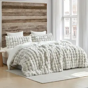 Oh Deer - Coma Inducer Oversized Comforter Set - White-Tailed Gray