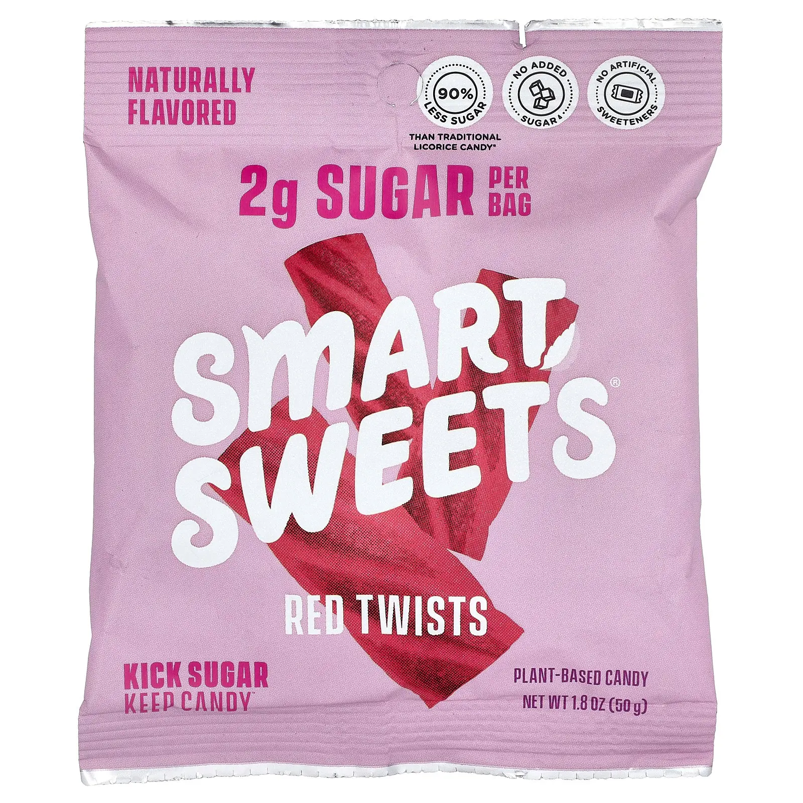 SmartSweets Red Twists, Berry Punch, 1.8 oz (50 g)