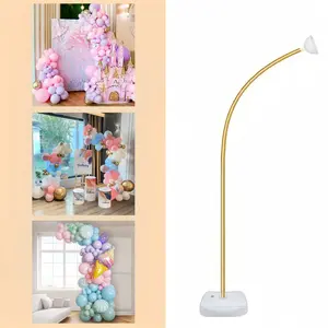8.2ft Reusable Flexible Balloon Arch Stand Kit, Aluminum Plastic Pipe Balloon Arch Frame, Bendable Balloon Flower Backdrop with Water Base, Perfect for Wedding, Bridal Shower, Engagement, Christmas and Birthday Party Decoration