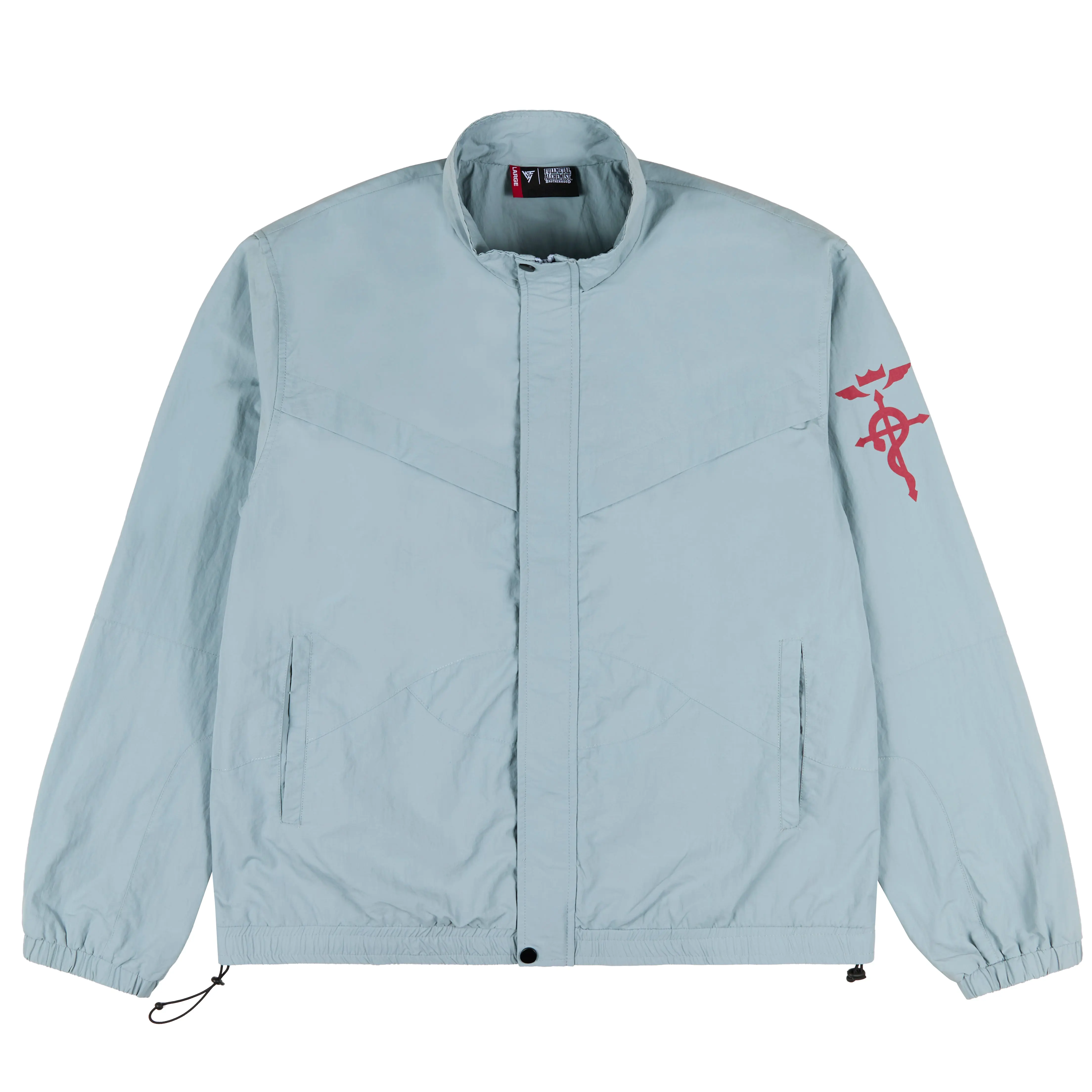 FMAB ALPHONSE PANELED WINDBREAKER JACKET (POWDER BLUE)