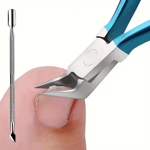 Precision Professional Nail Clippers, 2 Counts/set Ultra-sharp Thick Nail Trimmer & Edge Cutter for Perfect Manicure & Pedicure At Home,  Nail Supplies, Nail Cutter Blade, Nail Clipper Kit, Nail Care, Nail Tech Supplies