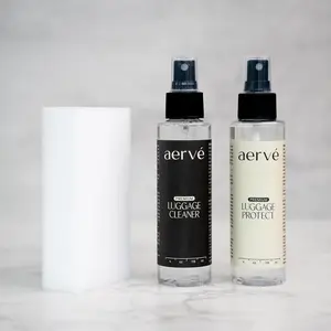 AERVÈ Jet Set Multi-Surface Cleaner & Protectant Kit – All-Purpose Travel & Home Cleaning Spray with Stain Remover, Odor Eliminator & Premium Sponge – Safe for Luggage, Counters, Tiles & Appliances