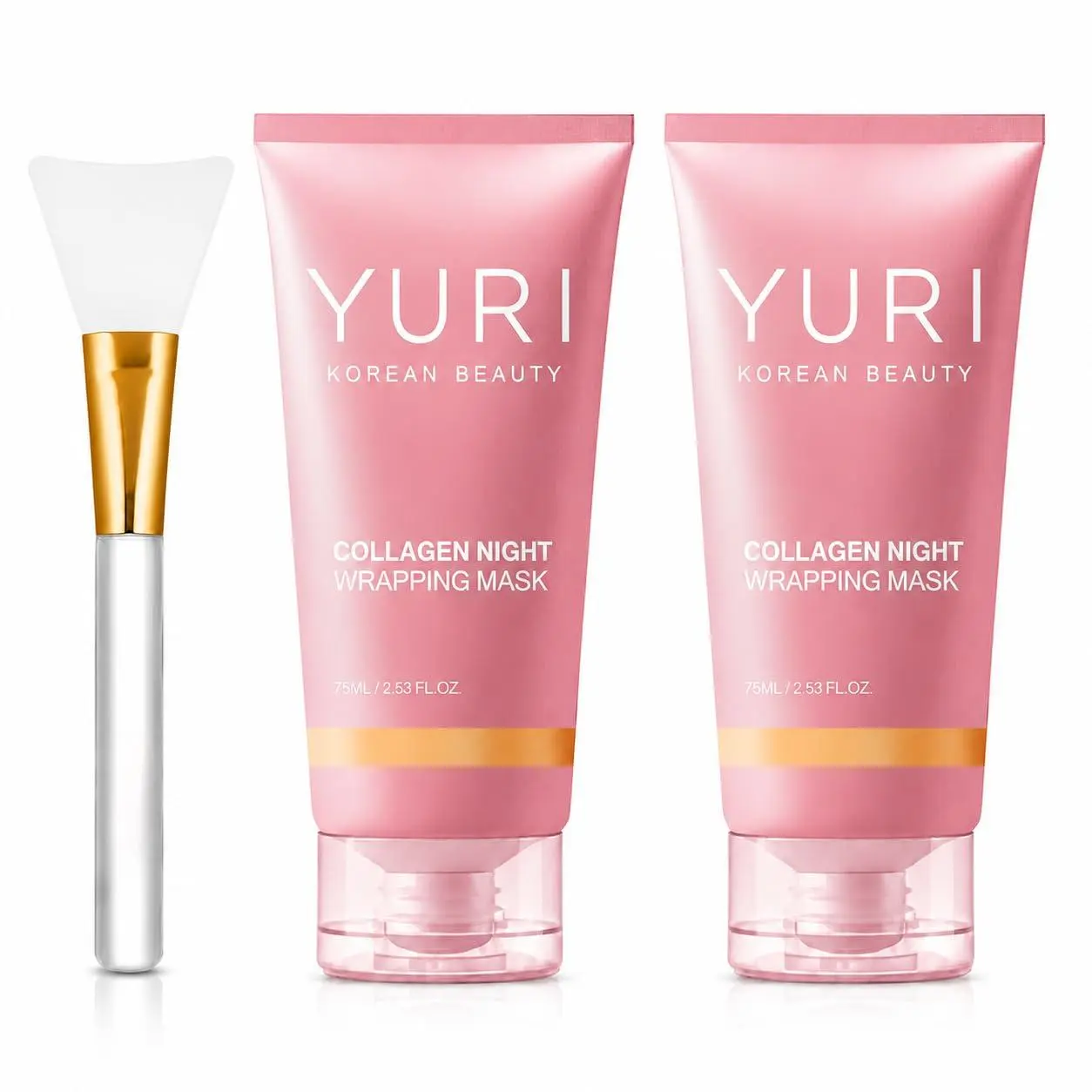 Collagen Night Wrapping Mask, Collagen Overnight Glass Skin Peel Off Face Mask, Elasticity & Hydration Care, Restored Balance & Ongoing Renewal, All Skin Types Skincare (2.53 fl.oz)