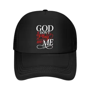 God Dont Play About Me Inspirational Faith Women's Men's Baseball Cap