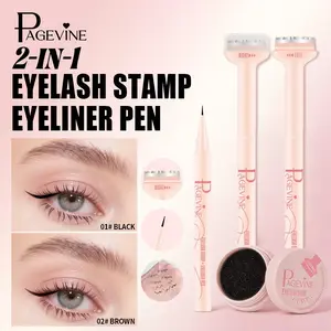 Lash Stamp + Eyeliner Set, Long-Lasting Quick-Dry, Easy Application for Beginners, Essential for Commute and Parties
