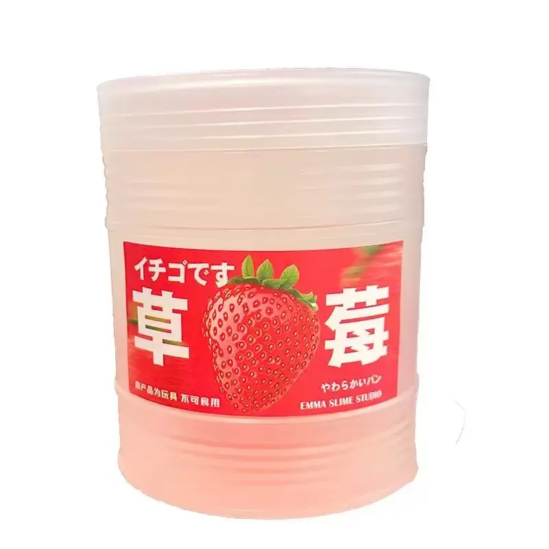Slime Therapy Studio 500ml Strawberry-Scented Soft Squishy Sensory Slime Stress Reliever, Premium Mixable Fidget Squishy Ball Toy for Stress Relief