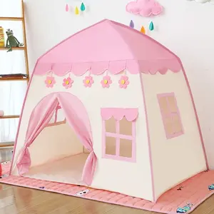 Game Tent for Kids Indoor Outdoor Washable Playhouse, Flower Blossom Design Toy Tent, Family Fun House, Portable Shelter, Toddler Tent