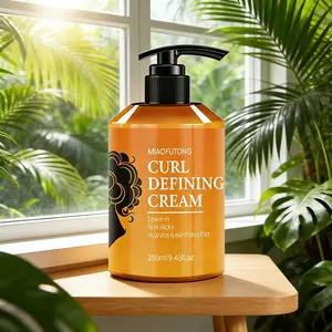 Moroccan Argan Oil Curl Defining Cream, Luxurious Wash-Free Non-Sticky, High-E Vitamin E Nourishing for Curls/natural Curls Daily Styling & Hydration