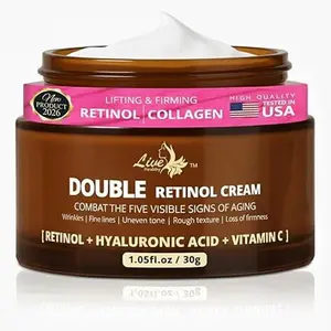 Live Healthy Retinol Cream – Anti-Aging Face & Neck Moisturizer with Collagen, Hyaluronic Acid & Vitamin A – Wrinkle Cream for Men & Women, Day & Night