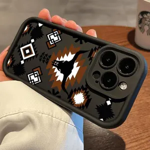 Case for iPhone 17 Air 16 Promax 15 Plus 14 13 12 11 Retro Western Cowboy Advanced fashion gift Drop Protection Shockproof Soft Silicone smartphone Cover