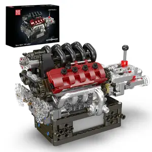 Mould King 10227 V8 Engine Motor That Works Building Block Toy Construction 787 Pieces Mould King 10227 V8 Engine Motor That Works Building Block Toy Construction 787 Pieces