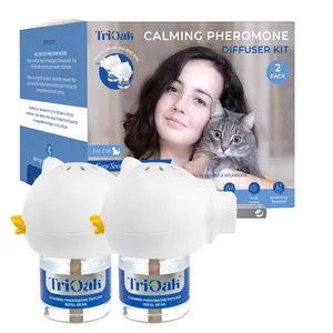 Cat Pheromones Calming Diffuser - Cute Bear Head Shape Feline Pheromone Diffuser, 2Pack right now,get 50% off --2024 HOT