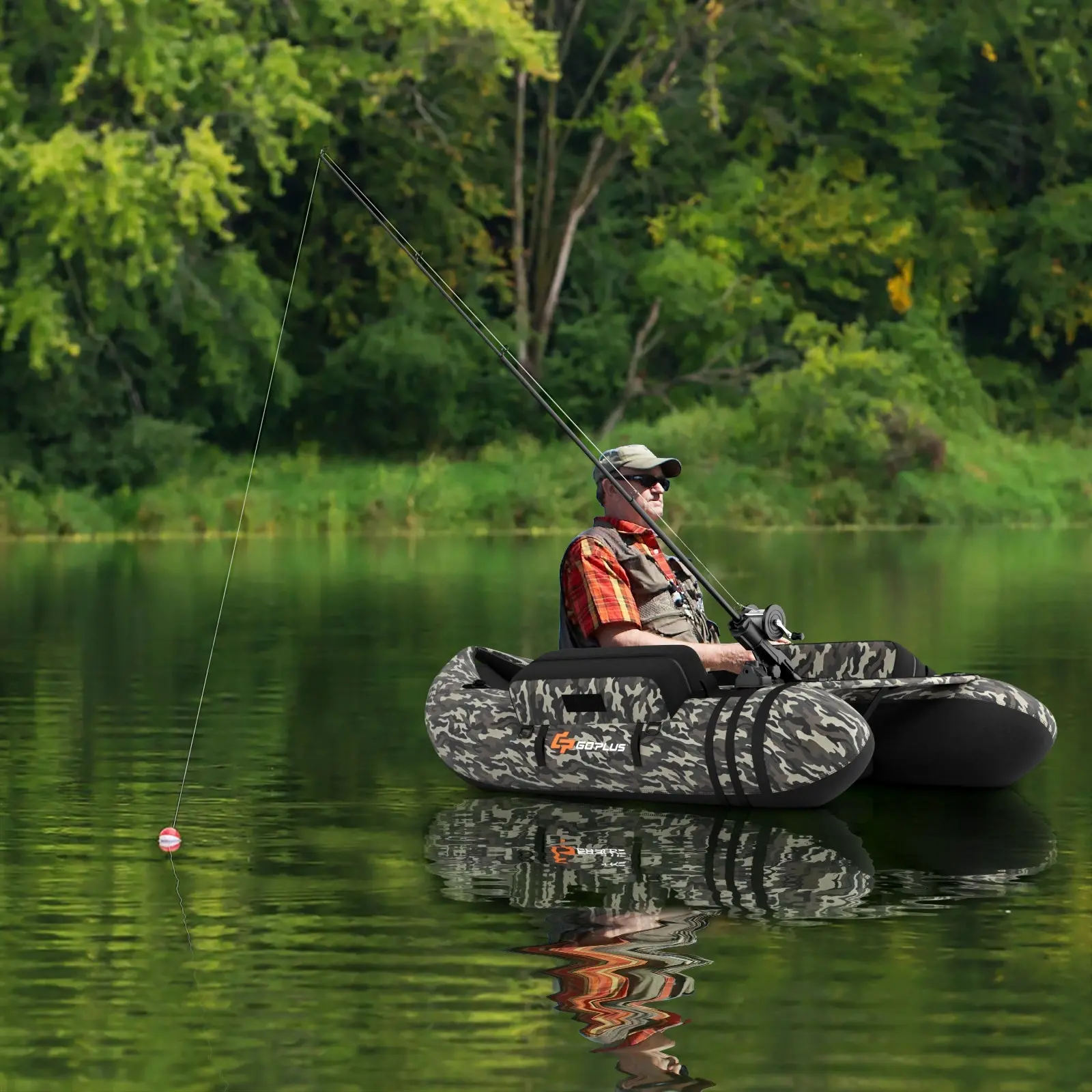 Adjustable Inflatable Fishing Float - Floats Well, Functional for Water Sports, Camping Essentials, Canoeing Activities