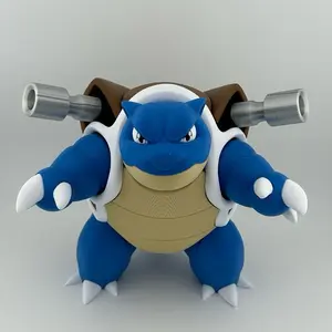 Big Blastoise 009 Custom 3D Printed Figure - Unique Collectible