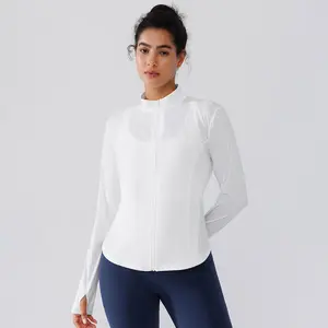 BRXL【Discount for live】Full Zip Running Track Jacket Lightweight Athletic Slim Fit Jacket with Thumbholes-brxl-1