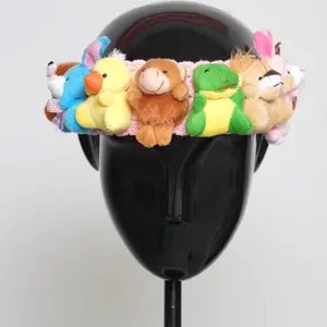 Headband with Miniature Stuffed Teddy Bear