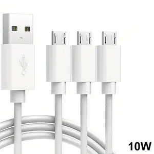 Micro USB Data Cable, 3 Counts/set Fast Charging Data Cable for Android Cellphone, Durable Anti-breakage Data Cable For Micro USB Devices