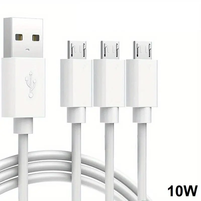 Micro USB Data Cable, 3 Counts/set Cable Bundle Charging Cables Fast Charging Supported Data Cable for Android Cellphone, Durable Anti-breakage Data Cable For Micro USB Devices